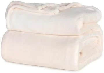 پتوی مخملی Berkshire VelvetLoft پلی استر رنگ عاجی سایز یک نفره پتوی مخملی Berkshire VelvetLoft پلی استر رنگ عاجی سایز یک نفره