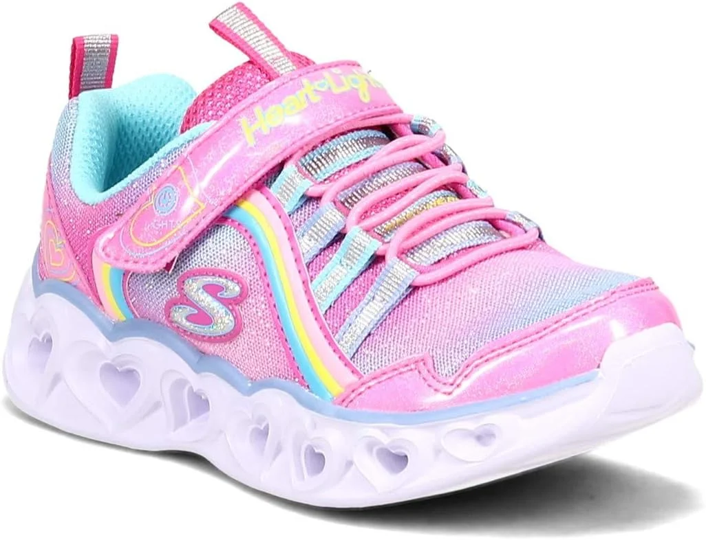 کفش دخترانه اسکیچرز مدل Heart Lights-rainbow Lux