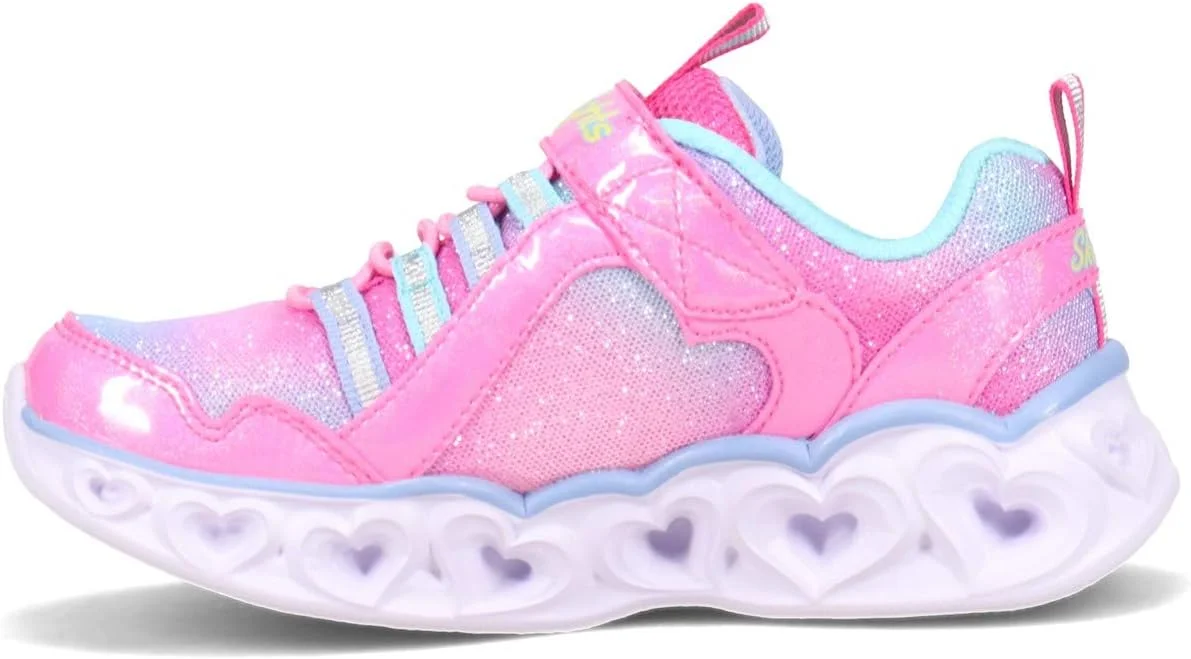 کفش دخترانه اسکیچرز مدل Heart Lights-rainbow Lux
