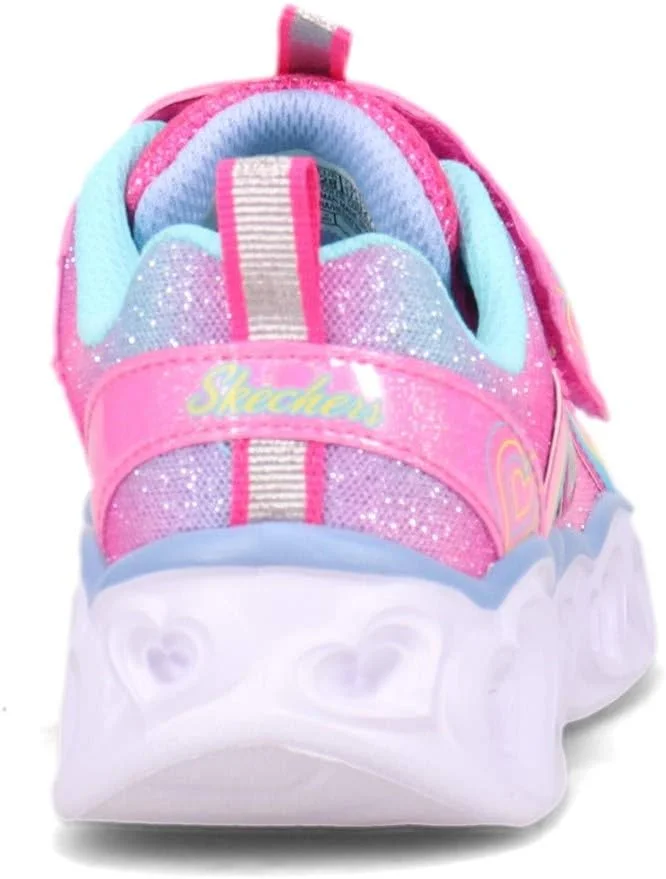 کفش دخترانه اسکیچرز مدل Heart Lights-rainbow Lux