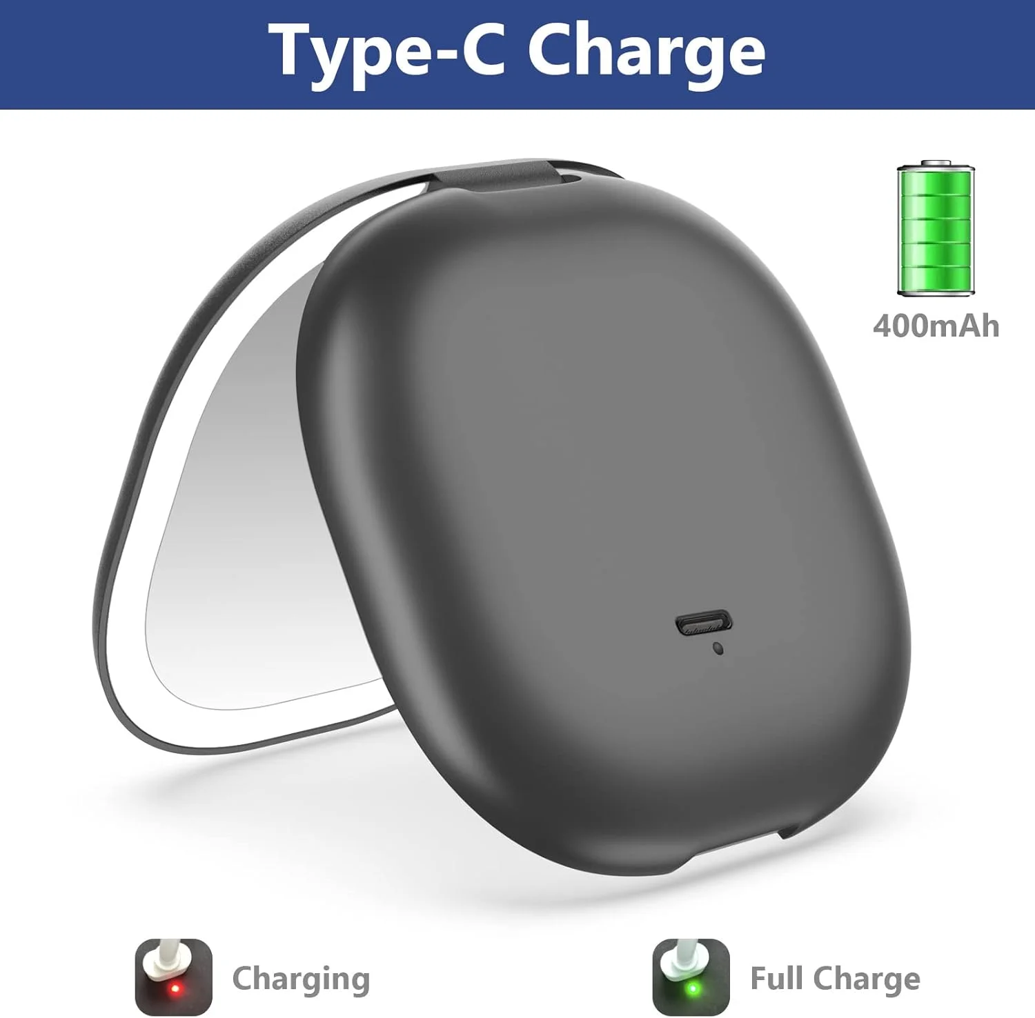 wobsion Travel Mirror with Light, Rechargeable 1x/10x Compact Magnifying Mirror, Dimmable Pocket Mirror,Handheld 2-Side Mirror with Light,3.5 inch Travel Size,Portable for Handbag,Purse,Gift,Black