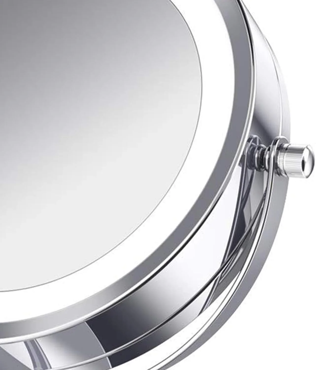 آینه آرایشی دو طرفه بزرگنمایی Cryfokt، آینه بزرگنمایی 5X، آینه رومیزی با چرخش 360 درجه با نور LED، آینه بزرگنمایی برای خانه، روشویی حمام و مسافرت آینه آرایشی دو طرفه بزرگنمایی Cryfokt، آینه بزرگنمایی 5X، آینه رومیزی با چرخش 360 درجه با نور LED، آینه بزرگنمایی برای خانه، روشویی حمام و مسافرت