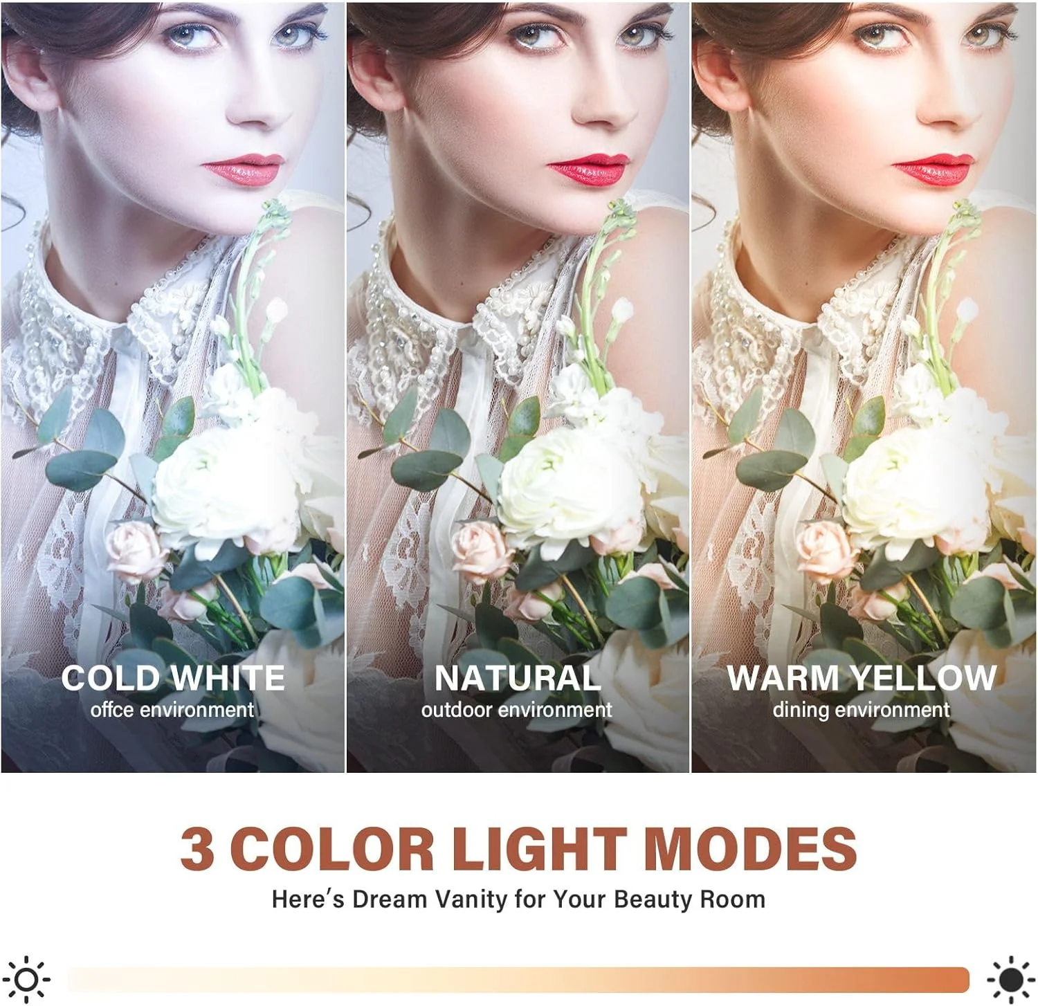 آینه آرایشی چراغ دار CASSILANDO با شارژ USB، آینه آرایشی هالیوودی، آینه بزرگ چراغ دار با 15 لامپ LED آینه آرایشی چراغ دار CASSILANDO با شارژ USB، آینه آرایشی هالیوودی، آینه بزرگ چراغ دار با 15 لامپ LED