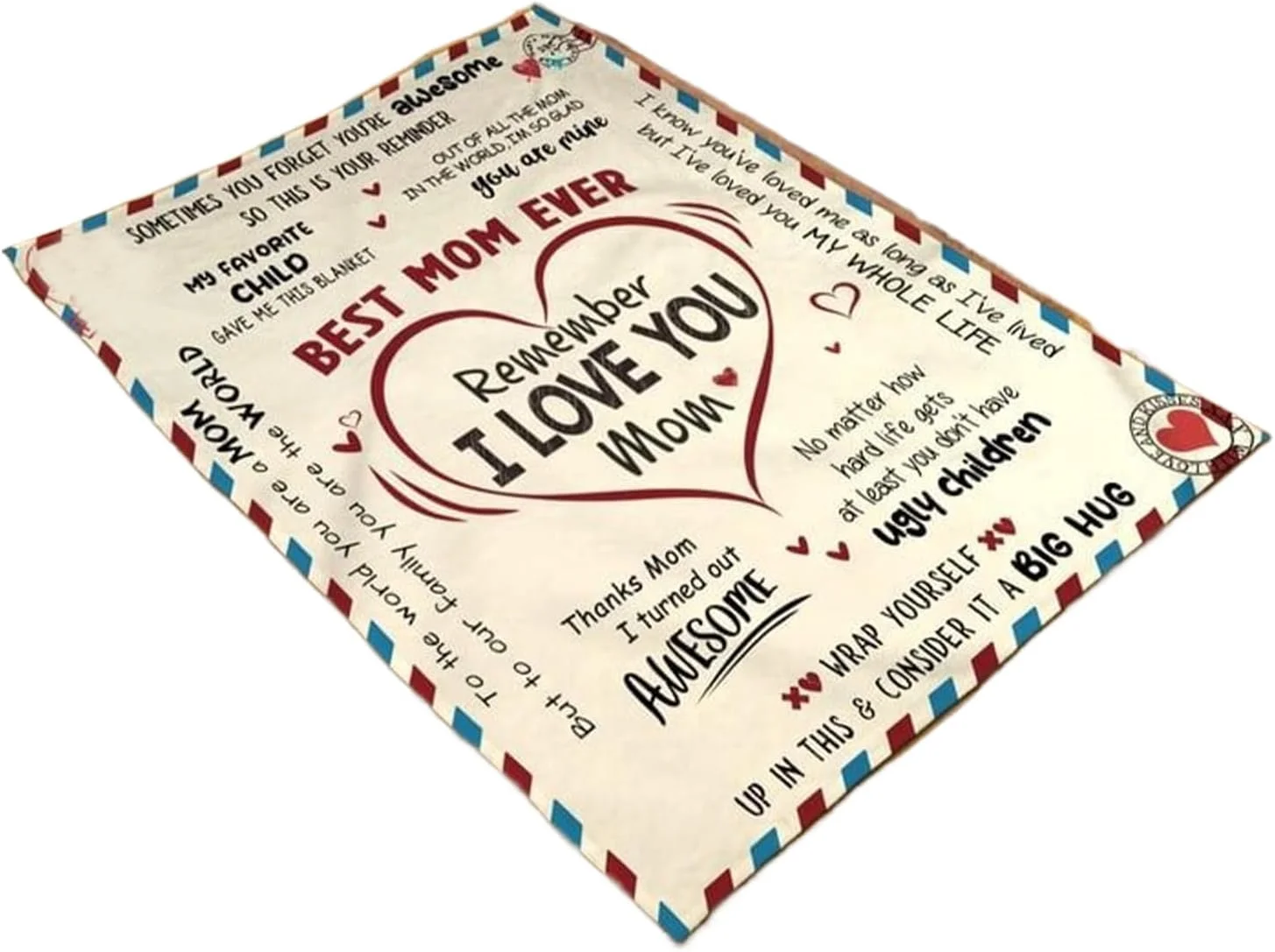 Mother Blanket, Mom Blanket for Mothers Day, Soft Warm Comforter Sheets for Women Couch Sofa Bedroom Chair Living Room Bed Travel Camping Picnic