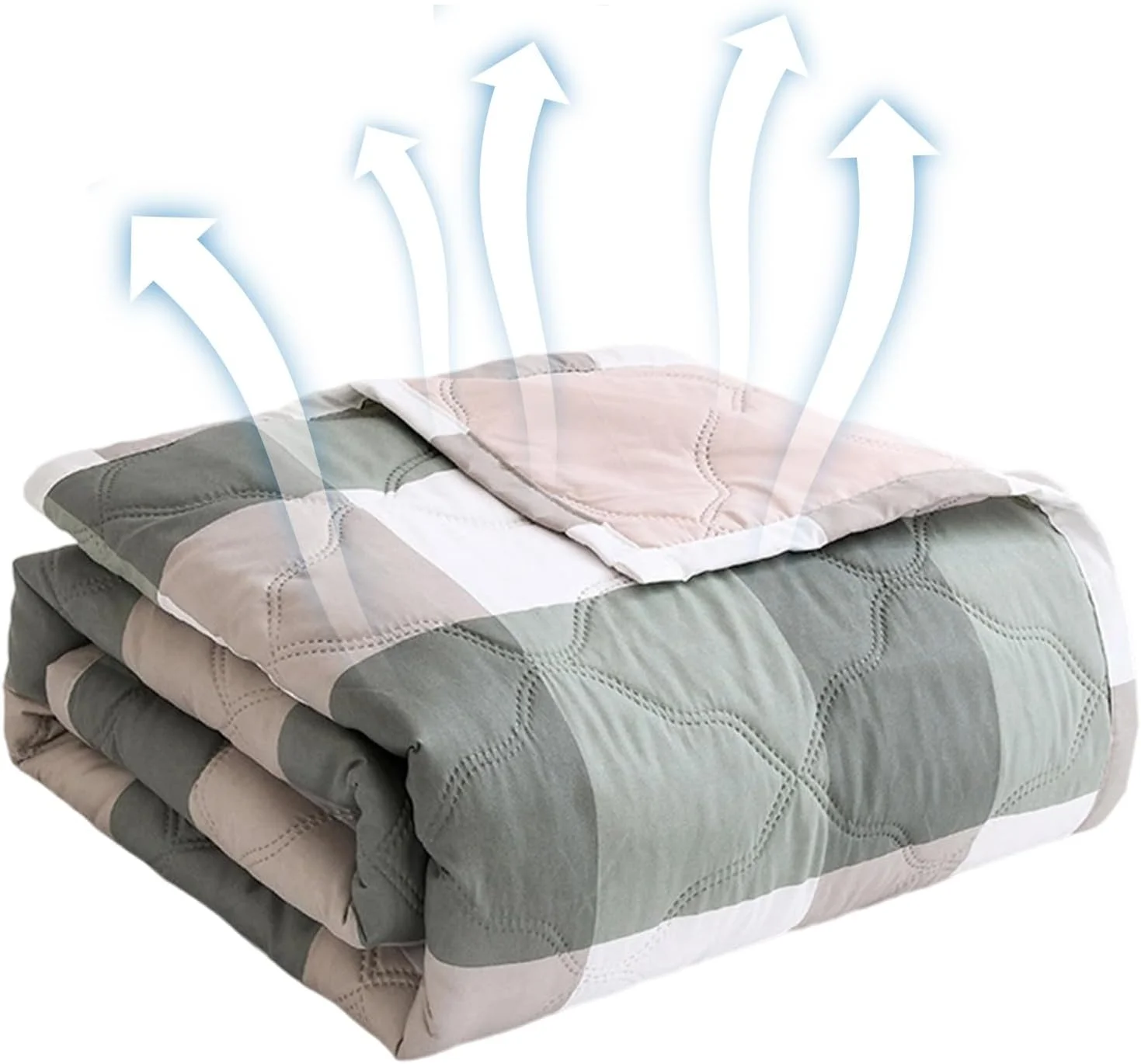 پتوهای خنک کننده برای افراد گرمایی، پتوی خنک کننده برای تخت، لحاف خنک کننده سازگار با پوست، ملزومات رختخواب تنفسی برای خوابگاه مدرسه منزل هتل