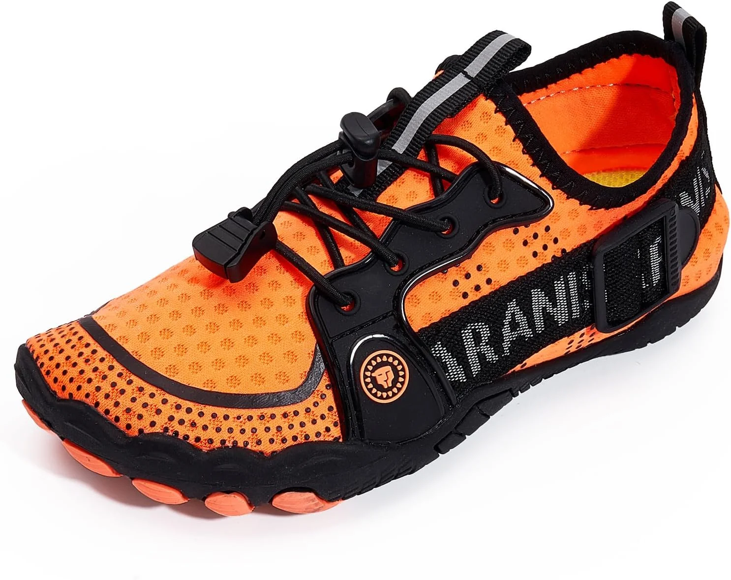 کفش های آبی برهنه TARANIS برای پسران و دختران، با قابلیت خشک شدن سریع، پنجه پهن، ضد لغزش و مقاوم در برابر سایش، مناسب ساحل، استخر، یوگا، طناب زدن، موج سواری، کفش کودک نوپا، قرمز، سایز 13 کودک کوچک