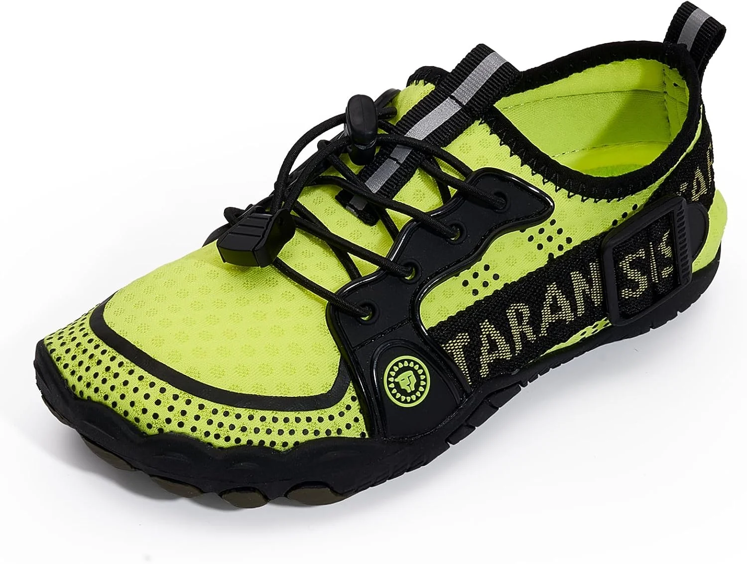 کفش های آبی تارانیس مناسب پسران و دختران، خشک‌شونده سریع، پنجه پهن، ضد لغزش و مقاوم در برابر سایش، مناسب ساحل، استخر، یوگا، طناب زدن، موج سواری، کفش کودک نوپا، سبز، سایز 5 کودک بزرگ