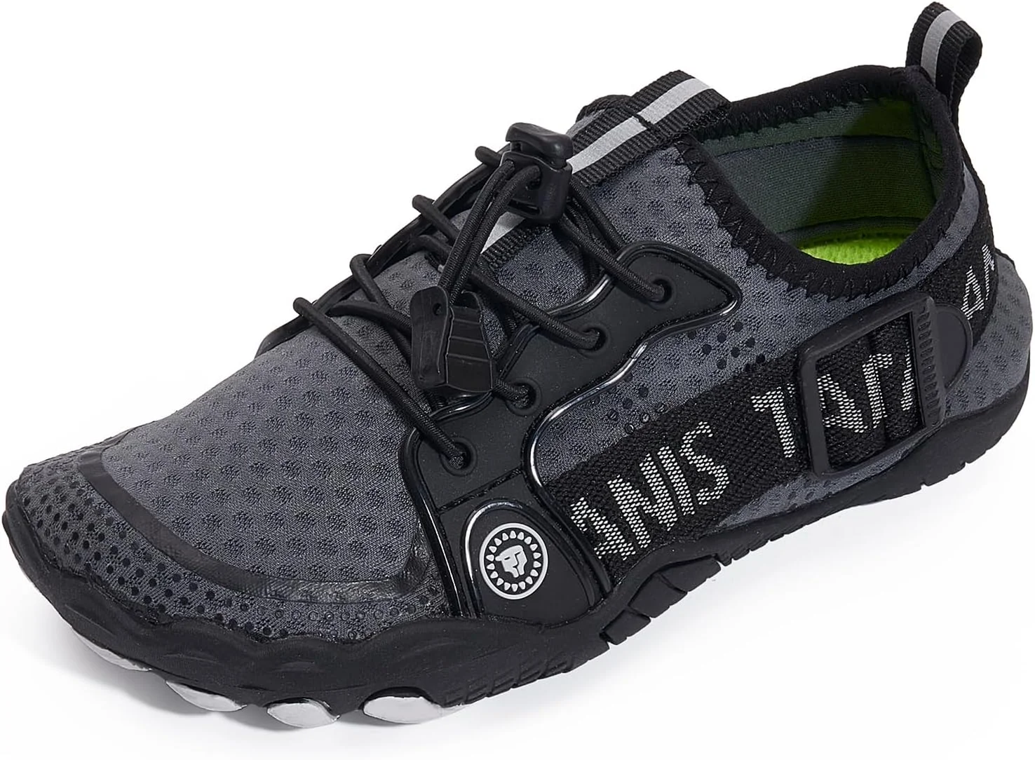 کفش های آبی تارانیس، مناسب پسران و دختران، با قابلیت خشک شدن سریع، پنجه پهن، ضد لغزش و مقاوم در برابر سایش، مناسب ساحل، استخر، یوگا، طناب زدن، موج سواری، کفش های کودکان نوپا، مشکی، سایز 5 کودک بزرگ