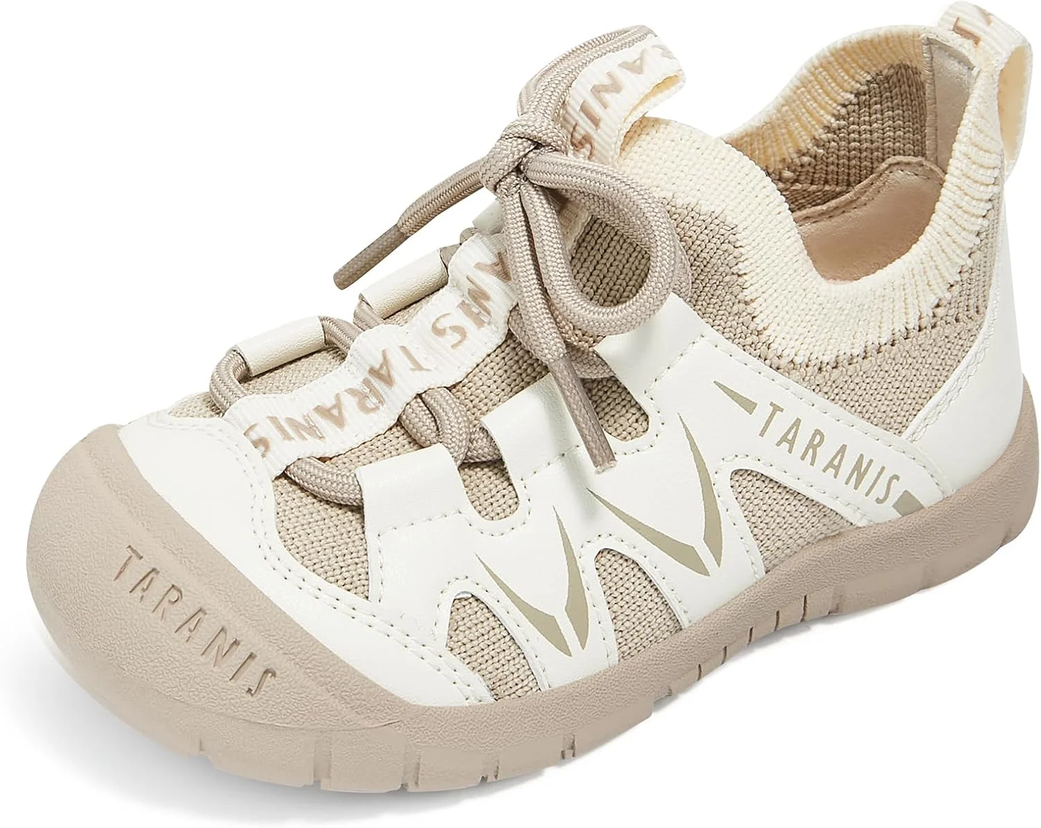 کفش های بچه گانه TARANIS، کفش های ورزشی لغزنده برای فضای باز، مناسب پیاده روی و گردش، بافتنی تنفسی، بدون نیاز به گره زدن