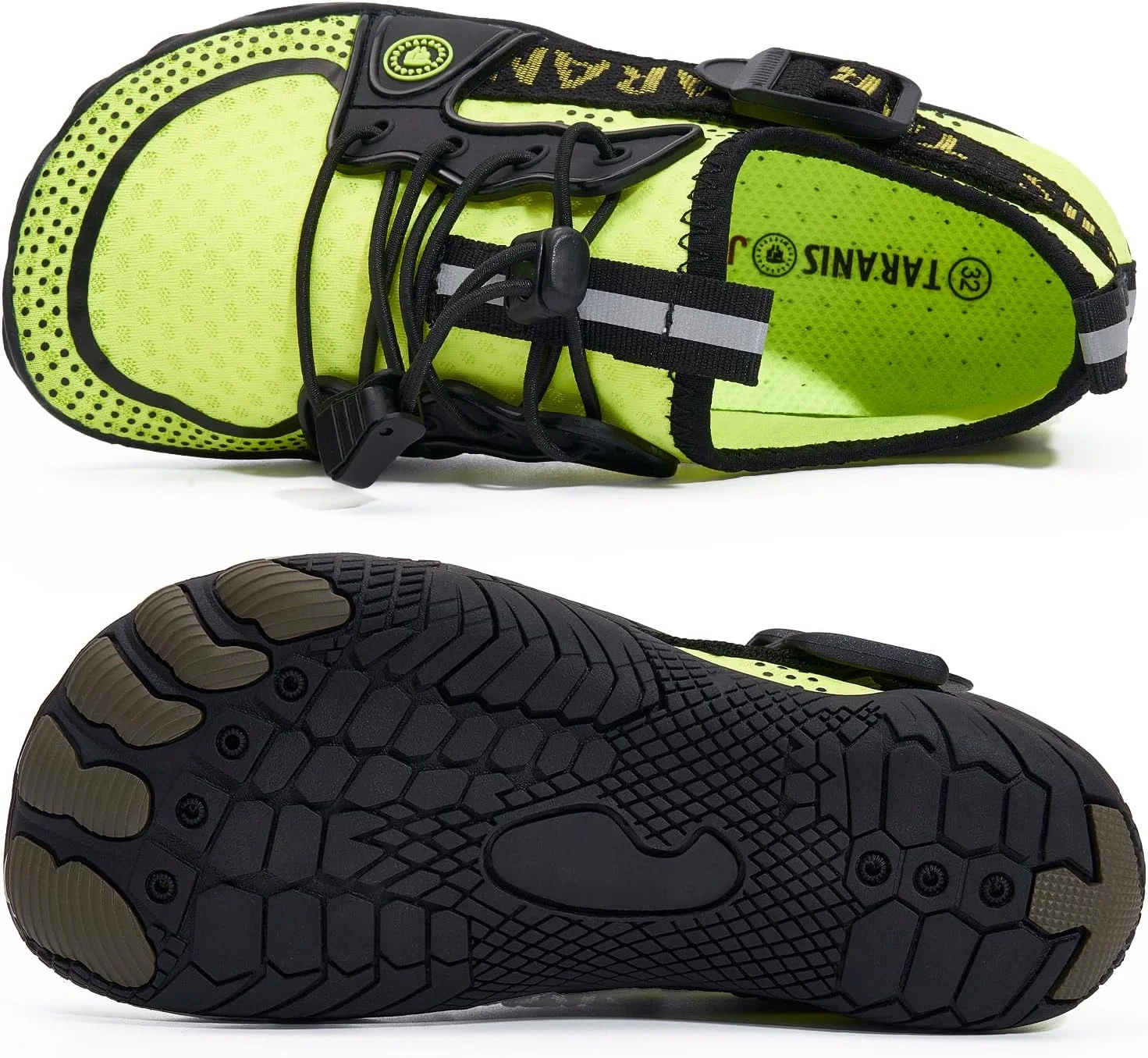 کفش های آبی تارانیس مناسب پسران و دختران، خشکشونده سریع، پنجه پهن، ضد لغزش و مقاوم در برابر سایش، مناسب ساحل، استخر، یوگا، طناب زدن، موج سواری، کفش کودک نوپا، سبز، سایز 5 کودک بزرگ کفش های آبی تارانیس مناسب پسران و دختران، خشکشونده سریع، پنجه پهن، ضد لغزش و مقاوم در برابر سایش، مناسب ساحل، استخر، یوگا، طناب زدن، موج سواری، کفش کودک نوپا، سبز، سایز 5 کودک بزرگ