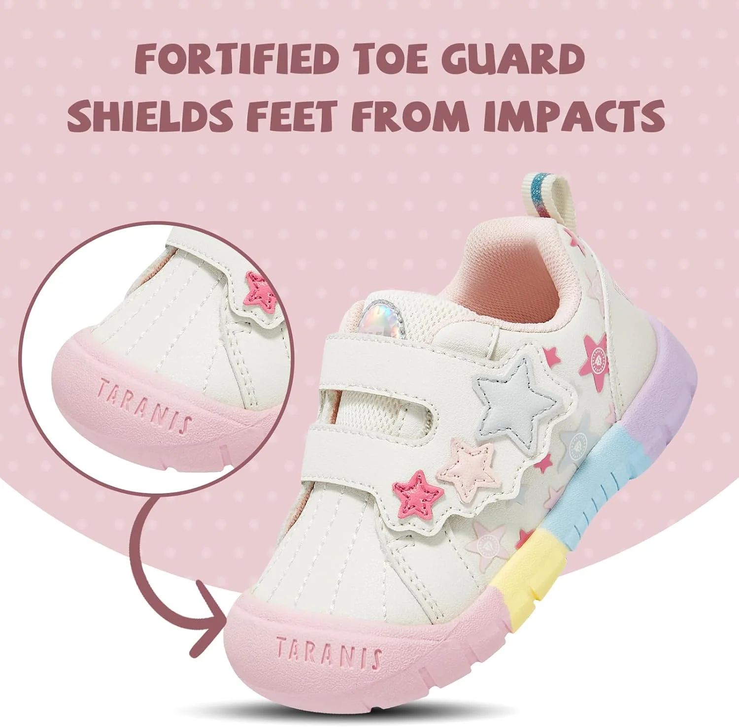 کفش های مخصوص کودکان TARANIS مناسب پیاده روی و فضای باز، کفش های کتانی بادوام برای پسران و دختران