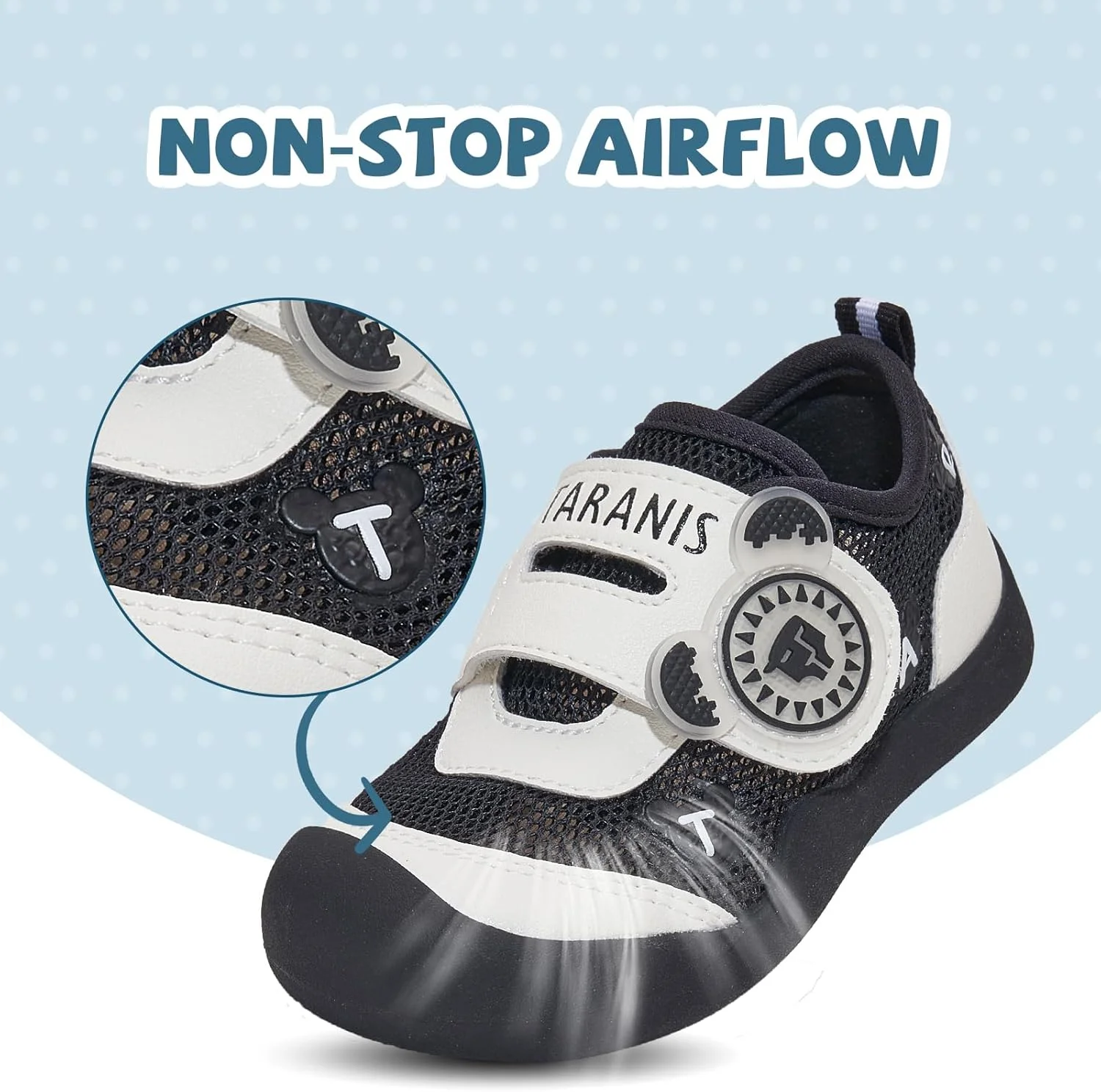 TARANIS Toddler Shoes for Baby Girls Sneakers Barefoot Walking Shoes