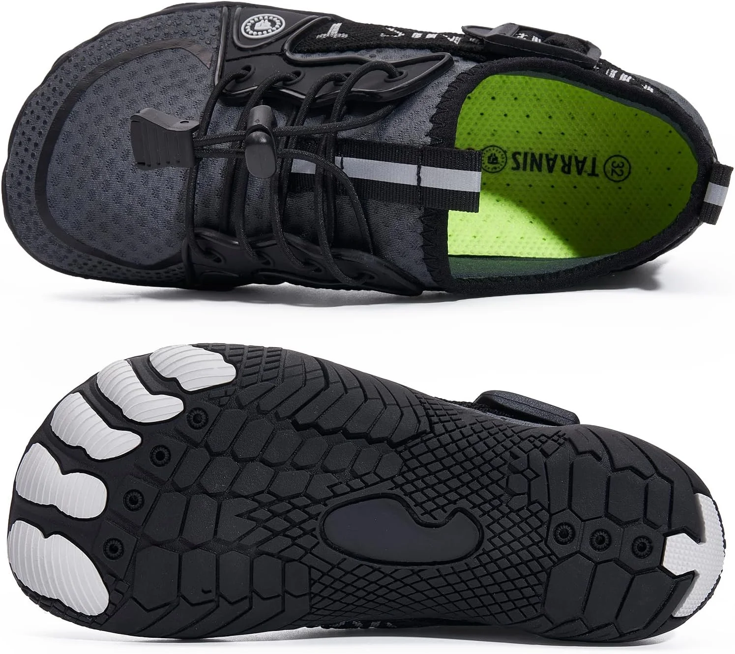 کفش های آبی برهنه تارانیز برای پسران و دختران، خشک شونده سریع با پنجه پهن، ضد لغزش و مقاوم در برابر سایش، مناسب ساحل، استخر، یوگا، طناب زدن، موج سواری و کودکان نوپا کفش های آبی برهنه تارانیز برای پسران و دختران، خشک شونده سریع با پنجه پهن، ضد لغزش و مقاوم در برابر سایش، مناسب ساحل، استخر، یوگا، طناب زدن، موج سواری و کودکان نوپا