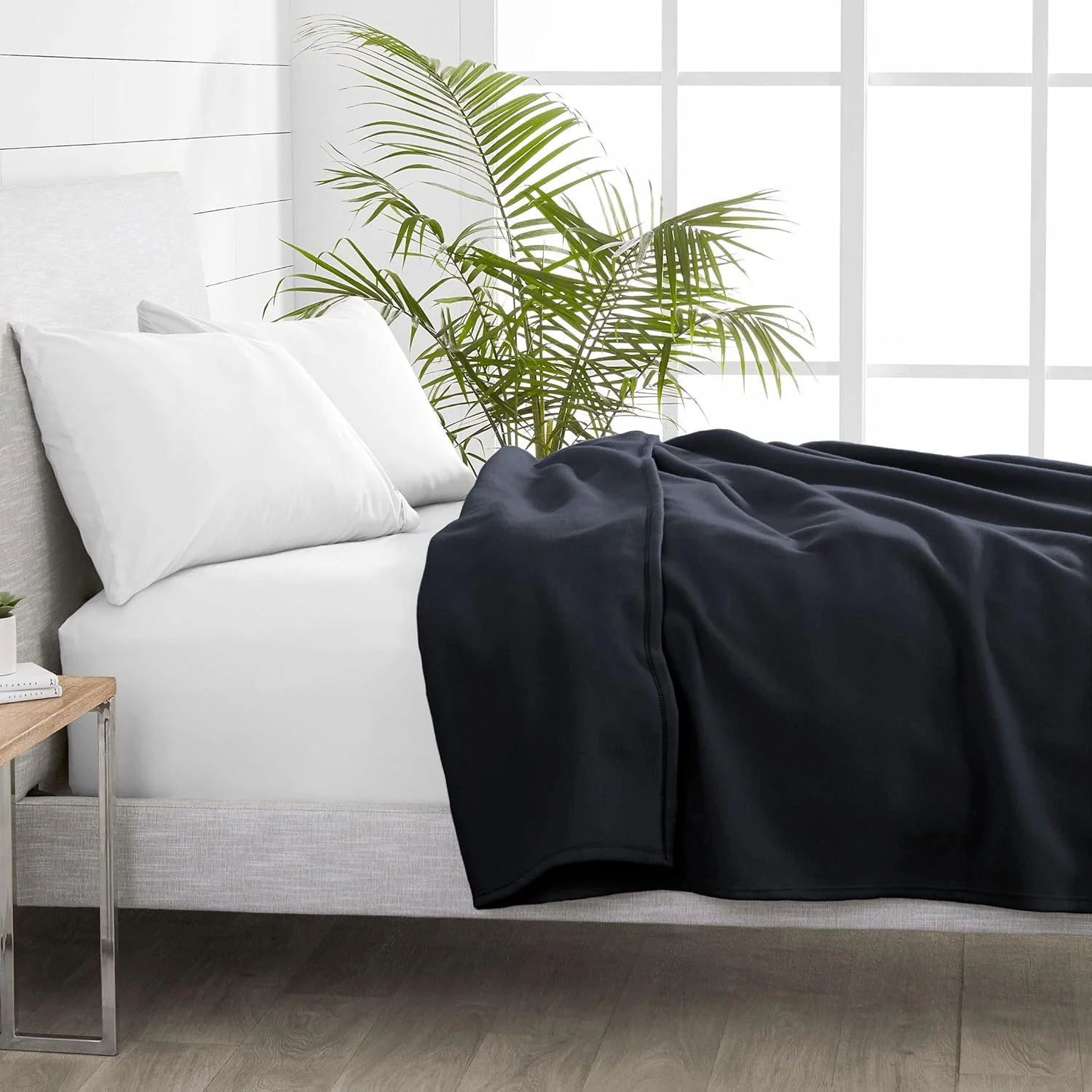 پتو پلار فلیس سبک وزن مخصوص زمستان سنگین 300 GSM BSB HOME® مناسب تخت دو نفره (220x230 سانتی متر، رنگ- خاکستری)