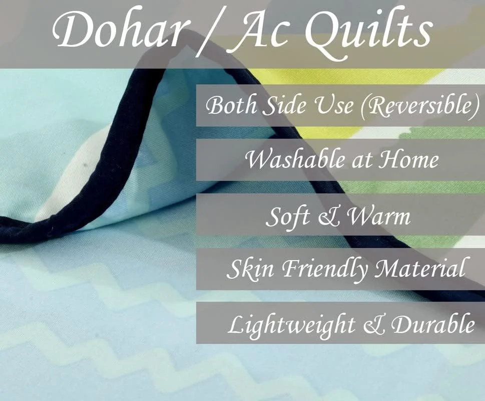 پتو یک نفره پنبه ای خالص BSB HOME با وزن 120 گرم، نرم، سبک و طرح دار، دو رو، مناسب تهویه مطبوع، سازگار با پوست - 152 × 225 سانتی متر - آبی، سبز و زرد