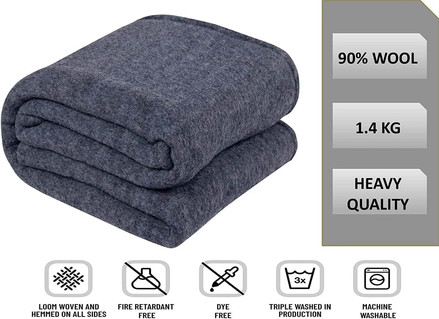 پتوی پشمی BSB HOME 3000 TC گرم و فوق العاده نرم، وزن سنگین، مناسب تخت یک نفره برای زمستان های سرد (نقره ای و خاکستری، 90X60 اینچ، 1.4 کیلوگرم) مقاوم در برابر آتش، دو رو پتوی پشمی BSB HOME 3000 TC گرم و فوق العاده نرم، وزن سنگین، مناسب تخت یک نفره برای زمستان های سرد (نقره ای و خاکستری، 90X60 اینچ، 1.4 کیلوگرم) مقاوم در برابر آتش، دو رو