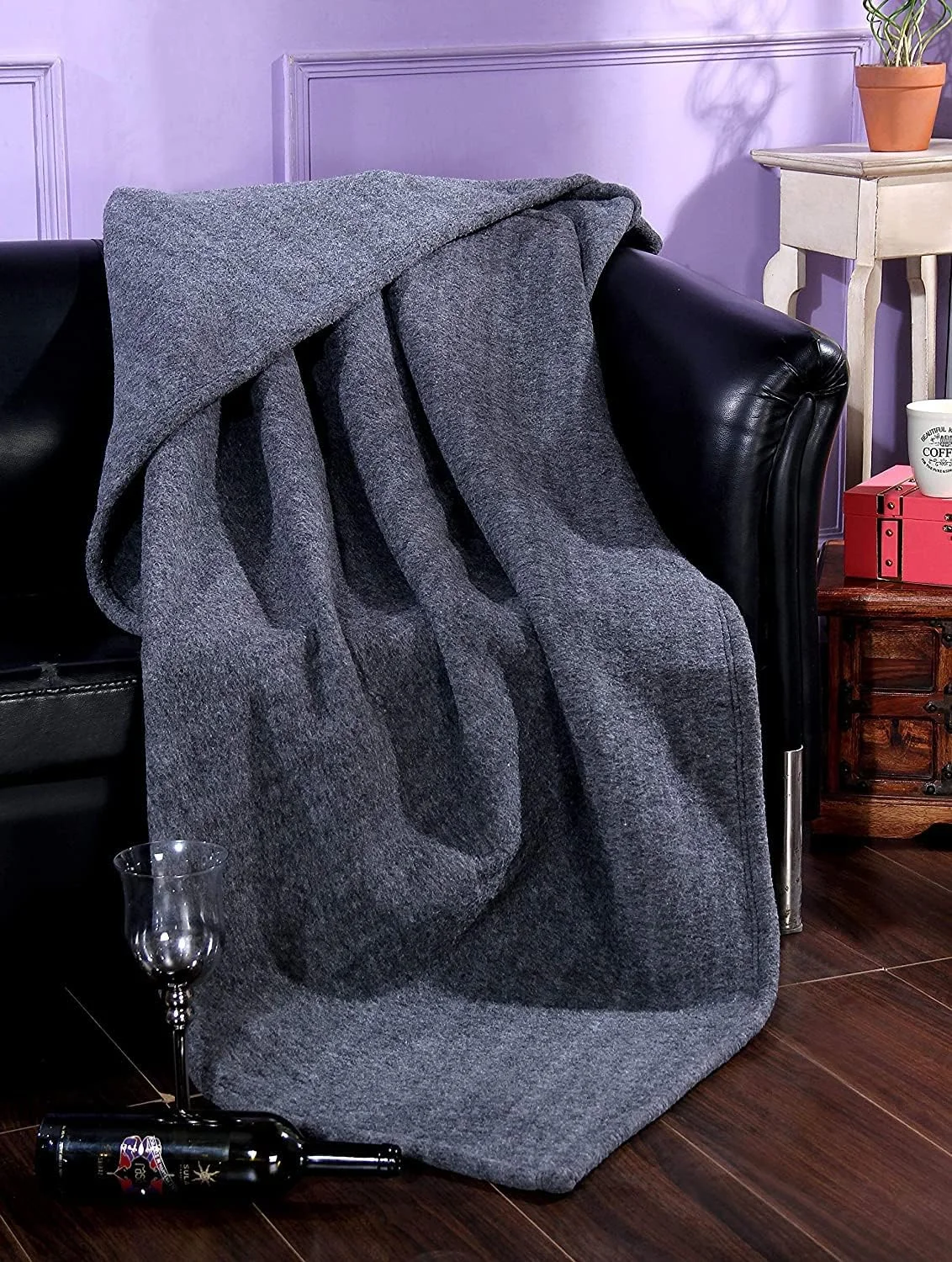 پتوی پشمی BSB HOME 3000 TC گرم و فوق العاده نرم، وزن سنگین، مناسب تخت یک نفره برای زمستان های سرد (نقره ای و خاکستری، 90X60 اینچ، 1.4 کیلوگرم) مقاوم در برابر آتش، دو رو پتوی پشمی BSB HOME 3000 TC گرم و فوق العاده نرم، وزن سنگین، مناسب تخت یک نفره برای زمستان های سرد (نقره ای و خاکستری، 90X60 اینچ، 1.4 کیلوگرم) مقاوم در برابر آتش، دو رو