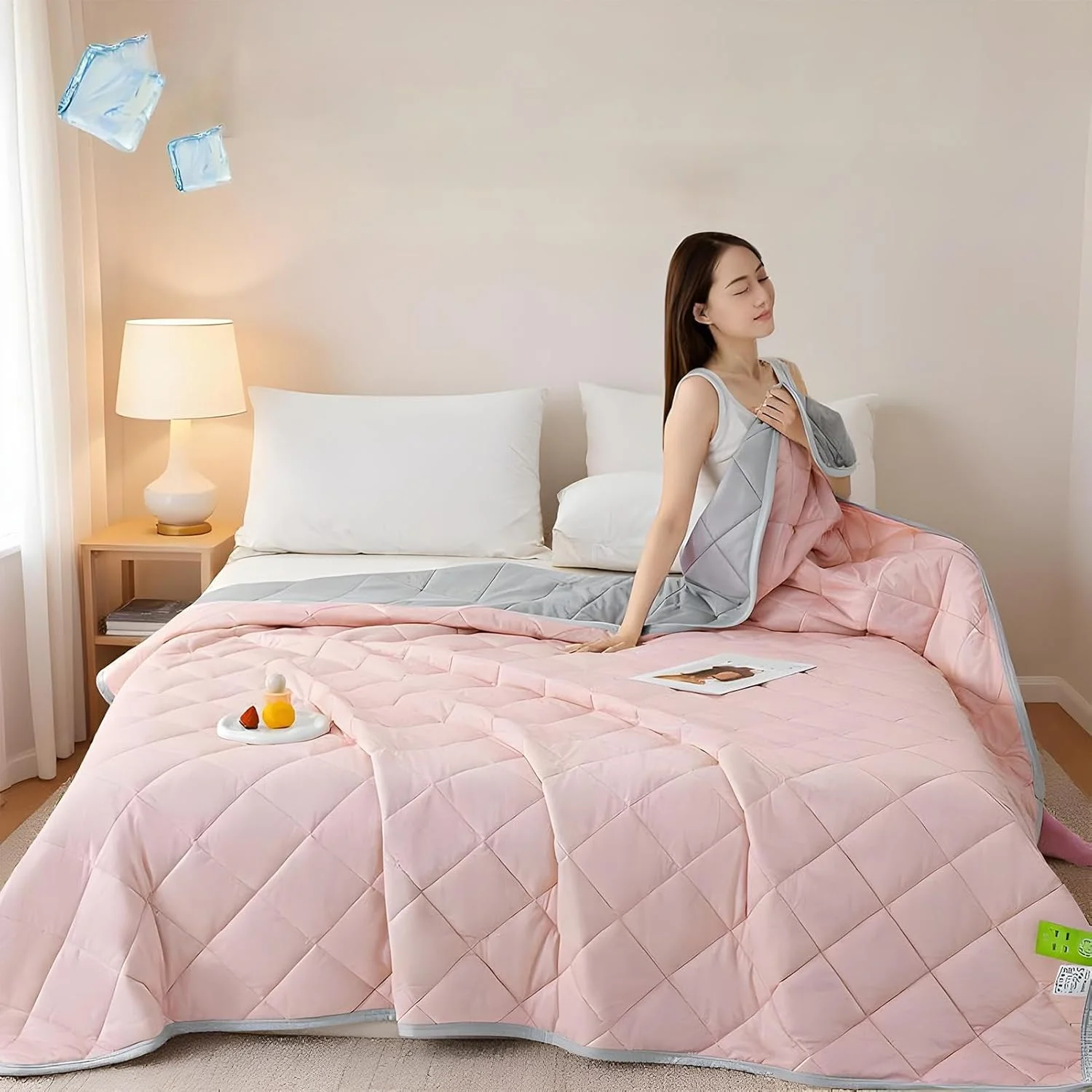 Ice Blankets for Hot Sleepers | Breathable Summer Bed Blanket for Couch,Double-sided Bedding Comforter for Couch Sofa Camping Bedroom Night Sweats Travel Ice Blankets for Hot Sleepers | Breathable Summer Bed Blanket for Couch,Double-sided Bedding Comforter for Couch Sofa Camping Bedroom Night Sweats Travel