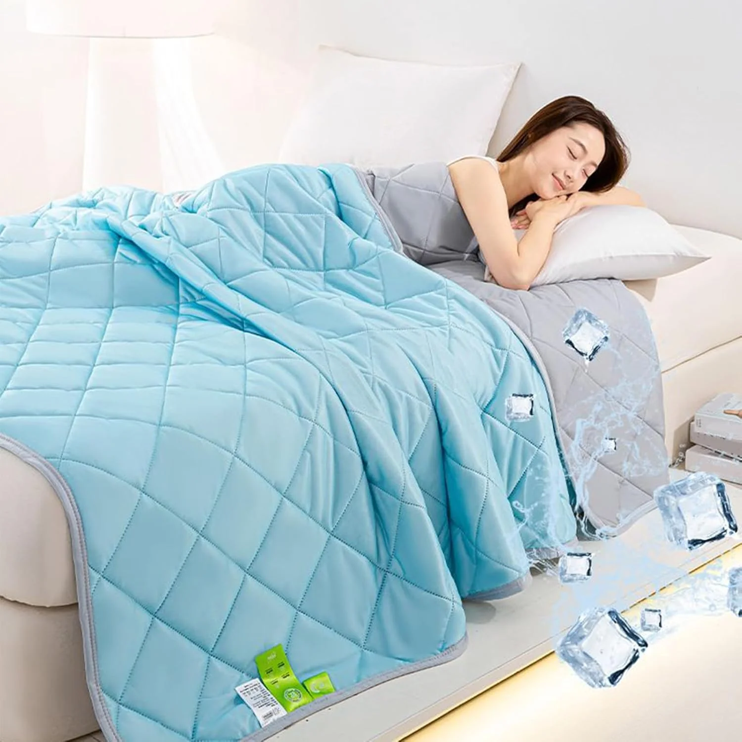 پتو خنک کننده | پتوهای سرد سبک وزن تابستانی برای خواب، لحاف سازگار با پوست، ملافه هوای گرم برای عرق شبانه مسافرت اتاق خواب کمپینگ مبل خواب شب پتو خنک کننده | پتوهای سرد سبک وزن تابستانی برای خواب، لحاف سازگار با پوست، ملافه هوای گرم برای عرق شبانه مسافرت اتاق خواب کمپینگ مبل خواب شب