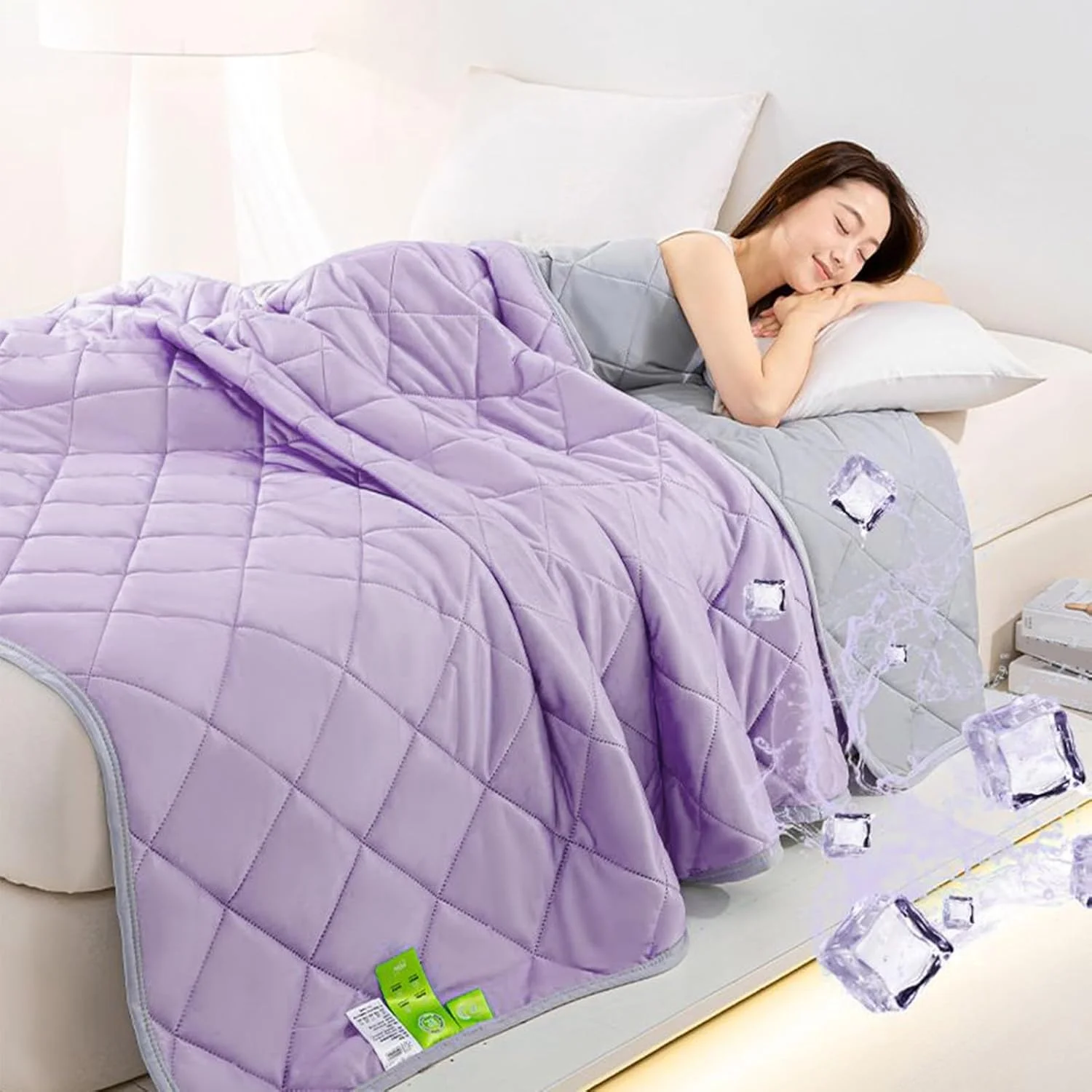 Ice Blankets for Hot Sleepers,Breathable Summer Throw Blanket - Skin-friendly Comforter Keep Body Cool for Hot Weather Camping Travel Bedroom Night Sleep Couch Sofa Ice Blankets for Hot Sleepers,Breathable Summer Throw Blanket - Skin-friendly Comforter Keep Body Cool for Hot Weather Camping Travel Bedroom Night Sleep Couch Sofa