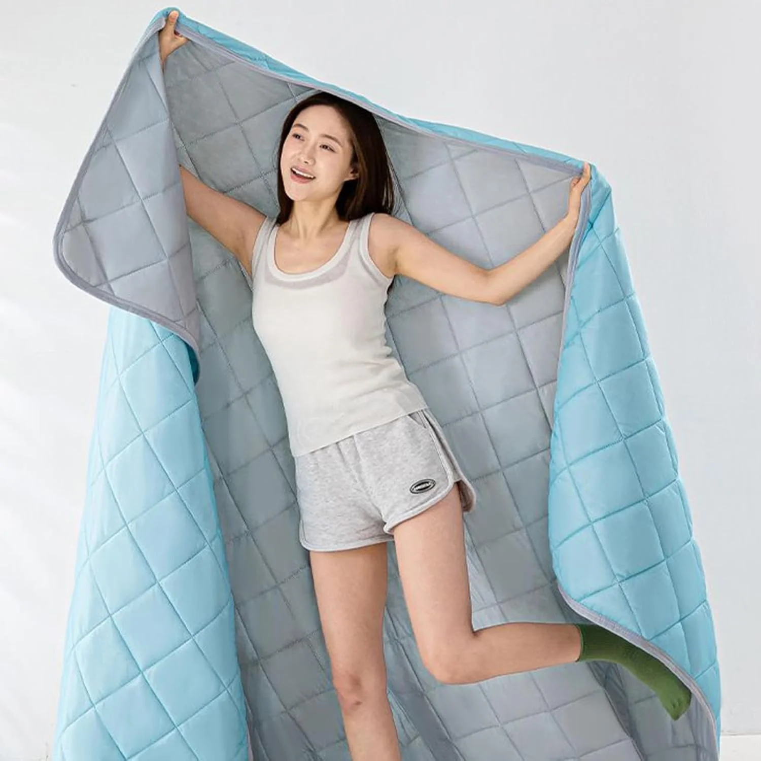 پتو یخی برای افراد گرمایی، پتو خنک کننده تابستانی تنفسی برای مبل | ملزومات رختخواب دو طرفه خنک کننده بدن برای خواب شبانه در اتاق خواب، تعریق شبانه و هوای گرم پتو یخی برای افراد گرمایی، پتو خنک کننده تابستانی تنفسی برای مبل | ملزومات رختخواب دو طرفه خنک کننده بدن برای خواب شبانه در اتاق خواب، تعریق شبانه و هوای گرم