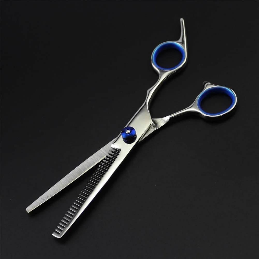 Retro Barber Scissors,Salon Scissors Luxury Hair Scissors Professional Barber,Professional Hairdressing Scissors Hair Scissors Set,A,tooth cut 6 inch ?