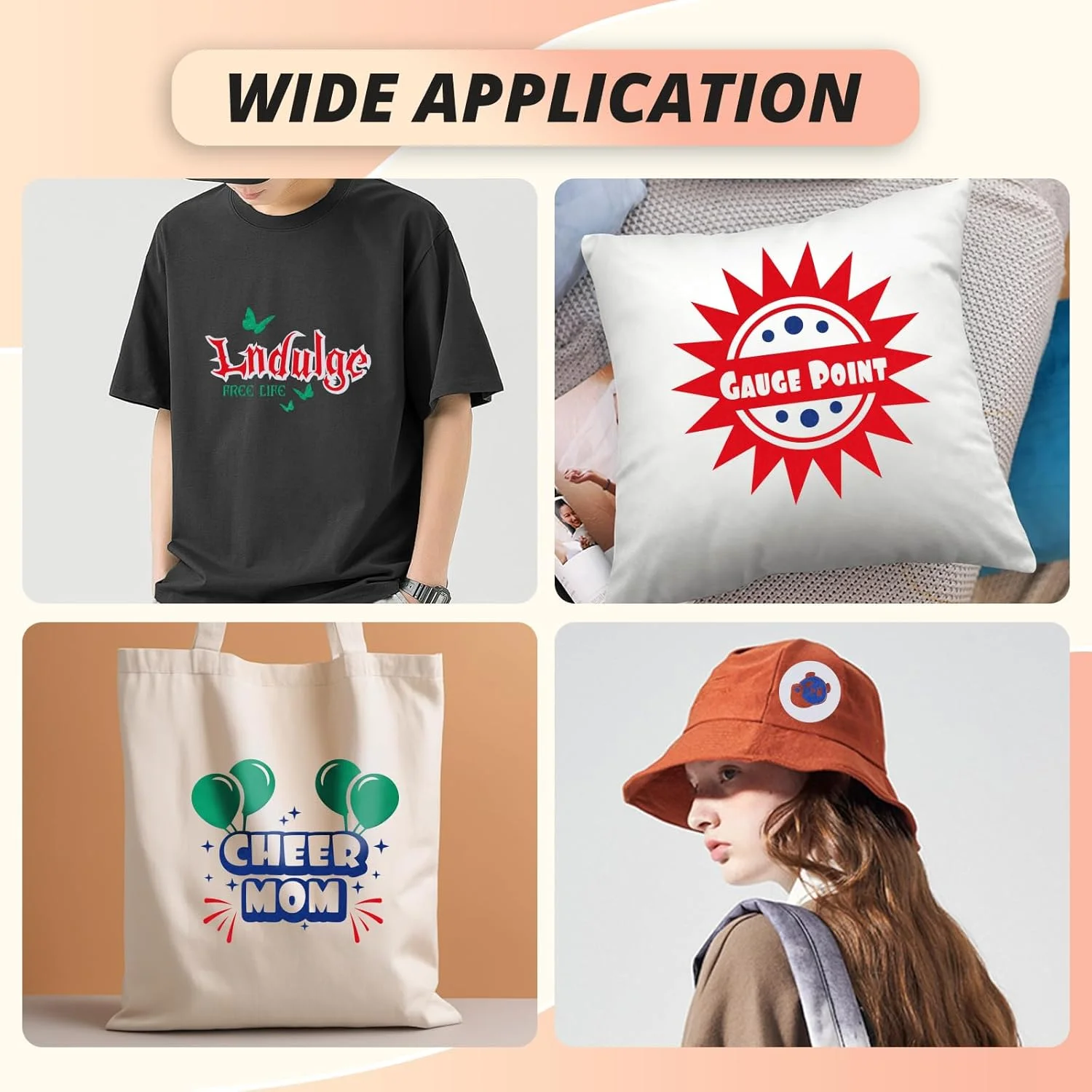 رول وینیل انتقال حرارت HTVRONT مخمل سفید - وینیل مخمل HTV با ابعاد 30.48 سانتی متر در 182.88 سانتی متر برای تی شرت، وینیل اتویی مخمل برای تمام دستگاه های برش - برش و جدا کردن آسان (سفید)