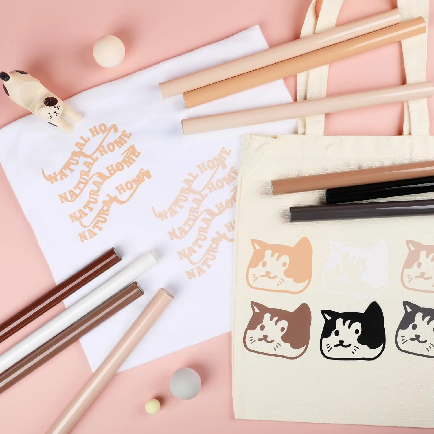 بسته وینیل حرارتی رنگ پوست HTVRONT - بسته 10 عددی رول های وینیل انتقال حرارت قهوه ای 12 اینچ × 3 فوت، وینیل حرارتی رنگ پوست برای تی شرت، بسته وینیل بژ با 10 رنگ متنوع