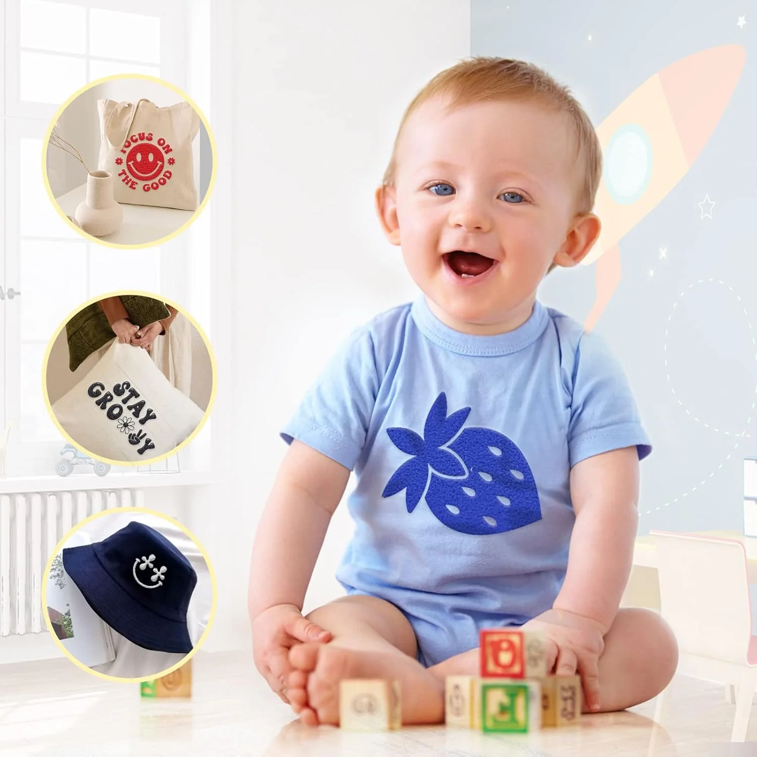 برچسب حرارتی وینیل پاف HTVRONT - 8 عدد وینیل پاف سه بعدی در 8 رنگ متنوع، وینیل انتقال حرارت پاف سه بعدی برای تی شرت، بسته وینیل پاف HTV 12x10 اینچی برای Cricut، Silhouette Cameo یا دستگاه پرس حرارتی