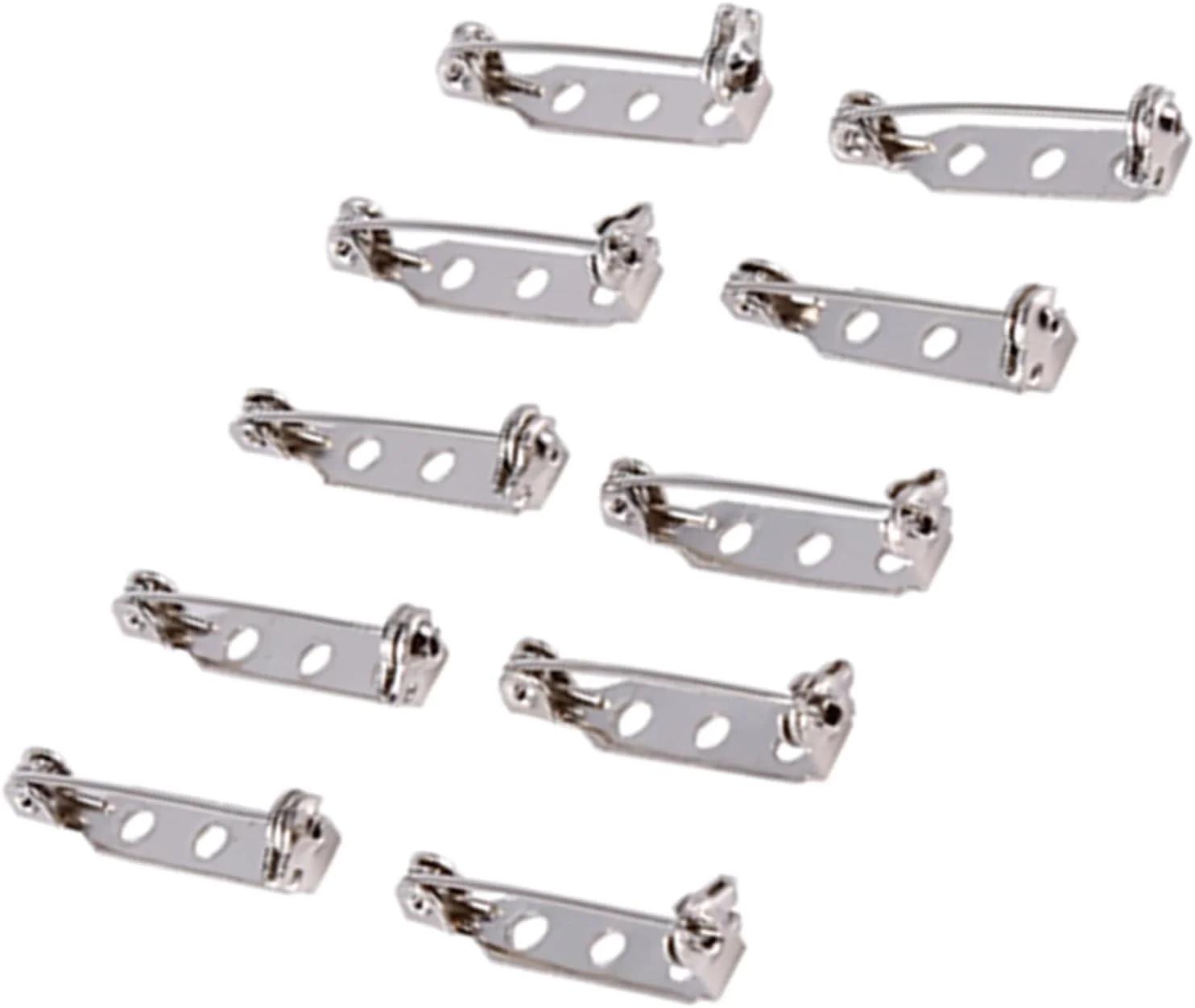 والفرانت 50 عدد سنجاق سینه قفل دار غلتکی ایمنی، میله سنجاق سینه، قفل پشتی ایمنی، سنجاق های نشان DIY غلتکی (25 میلی متر)