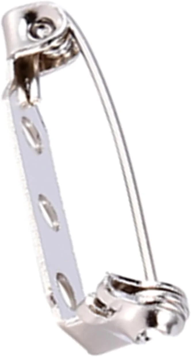 والفرانت 50 عدد سنجاق سینه قفل دار غلتکی ایمنی، میله سنجاق سینه، قفل پشتی ایمنی، سنجاق های نشان DIY غلتکی (25 میلی متر)