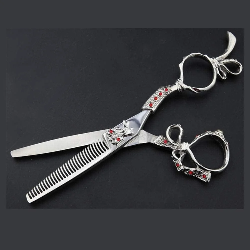 قیچی آرایشگری 6 اینچی حرفه ای، قیچی آرایشگری دندانه دار و قیچی چتری قیچی آرایشگری 6 اینچی حرفه ای، قیچی آرایشگری دندانه دار و قیچی چتری