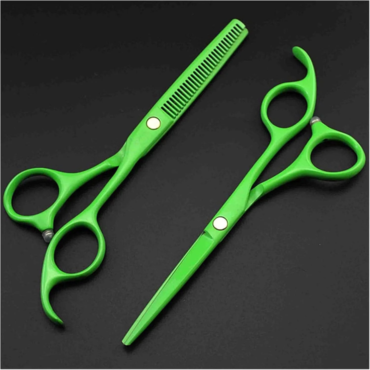ست قیچی آرایشگری رنگی 5.5 اینچی، قیچی آرایشگری، قیچی آرایشگری اره ای، قیچی آرایشگری برای کوتاهی مو (سبز) ست قیچی آرایشگری رنگی 5.5 اینچی، قیچی آرایشگری، قیچی آرایشگری اره ای، قیچی آرایشگری برای کوتاهی مو (سبز)