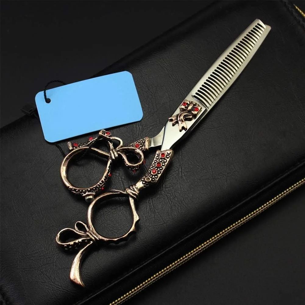 Retro Barber Scissors,Luxury Hair Scissors,Professional Barber Salon Scissors,Professional Hairdressing Scissors Hair Scissors Set,C1,flat cut 6 inch Retro Barber Scissors,Luxury Hair Scissors,Professional Barber Salon Scissors,Professional Hairdressing Scissors Hair Scissors Set,C1,flat cut 6 inch