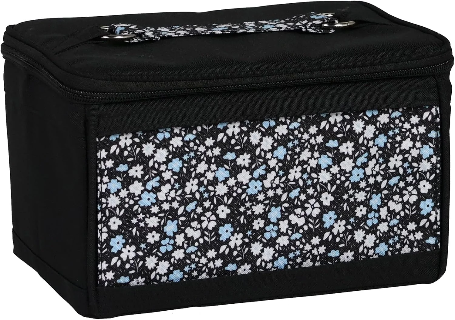 جعبه نظم دهنده لوازم خیاطی Everything Mary، طرح گل آبی - سبد نگهداری لوازم و وسایل جانبی - سازماندهی نخ، سوزن، لوازم خرازی و قیچی - کیف دستی قابل حمل جعبه نظم دهنده لوازم خیاطی Everything Mary، طرح گل آبی - سبد نگهداری لوازم و وسایل جانبی - سازماندهی نخ، سوزن، لوازم خرازی و قیچی - کیف دستی قابل حمل