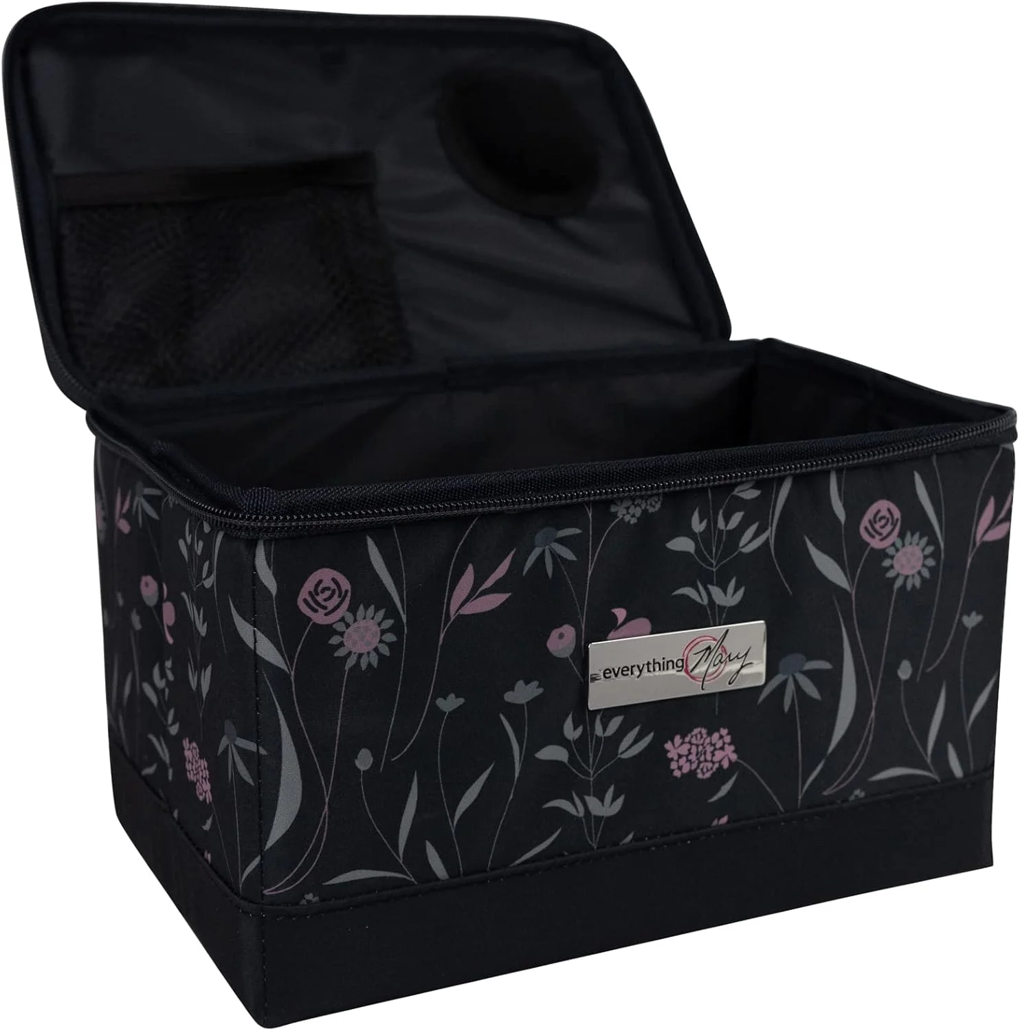 جعبه سازمان دهنده لوازم خیاطی تاشو Everything Mary، گلدار صورتی و خاکستری - سبد نگهداری لوازم و وسایل جانبی - سازماندهی نخ، سوزن، لوازم خرازی و قیچی جعبه سازمان دهنده لوازم خیاطی تاشو Everything Mary، گلدار صورتی و خاکستری - سبد نگهداری لوازم و وسایل جانبی - سازماندهی نخ، سوزن، لوازم خرازی و قیچی