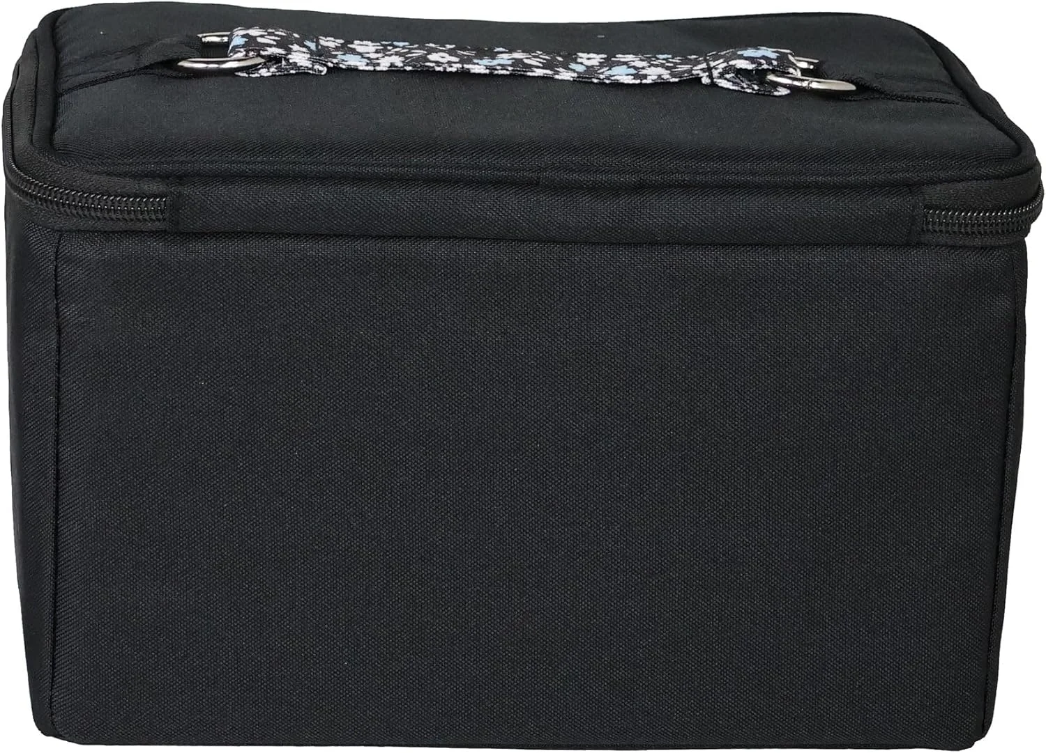 جعبه نظم دهنده لوازم خیاطی Everything Mary، طرح گل آبی - سبد نگهداری لوازم و وسایل جانبی - سازماندهی نخ، سوزن، لوازم خرازی و قیچی - کیف دستی قابل حمل