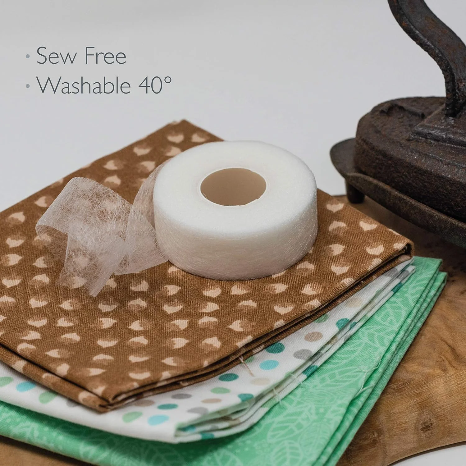 نوار چسب پارچه ای Korbond، طول 10 متر، عرض 2 سانتی متر - سفید - نوار لبه چسبی اتویی - بدون نیاز به دوخت، نوار پارچه ای چسبی، نوار لبه نوار چسب پارچه ای Korbond، طول 10 متر، عرض 2 سانتی متر - سفید - نوار لبه چسبی اتویی - بدون نیاز به دوخت، نوار پارچه ای چسبی، نوار لبه