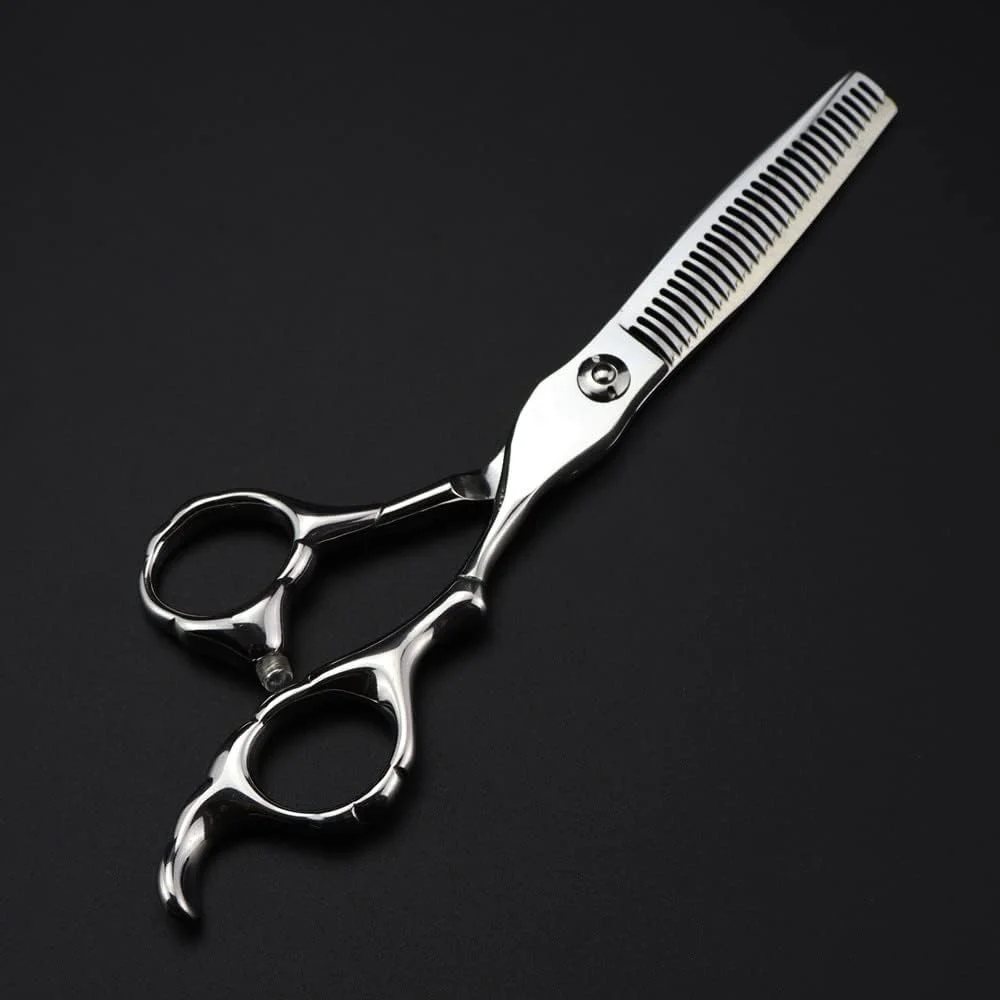 قیچی آرایشگری مو، قیچی اصلاح مو، قیچی حرفه ای 6 اینچی فولاد ژاپنی 440C نقره ای، ابزار آرایشگری و پیرایش مو، قیچی های کم حجم کننده مو قیچی آرایشگری مو، قیچی اصلاح مو، قیچی حرفه ای 6 اینچی فولاد ژاپنی 440C نقره ای، ابزار آرایشگری و پیرایش مو، قیچی های کم حجم کننده مو