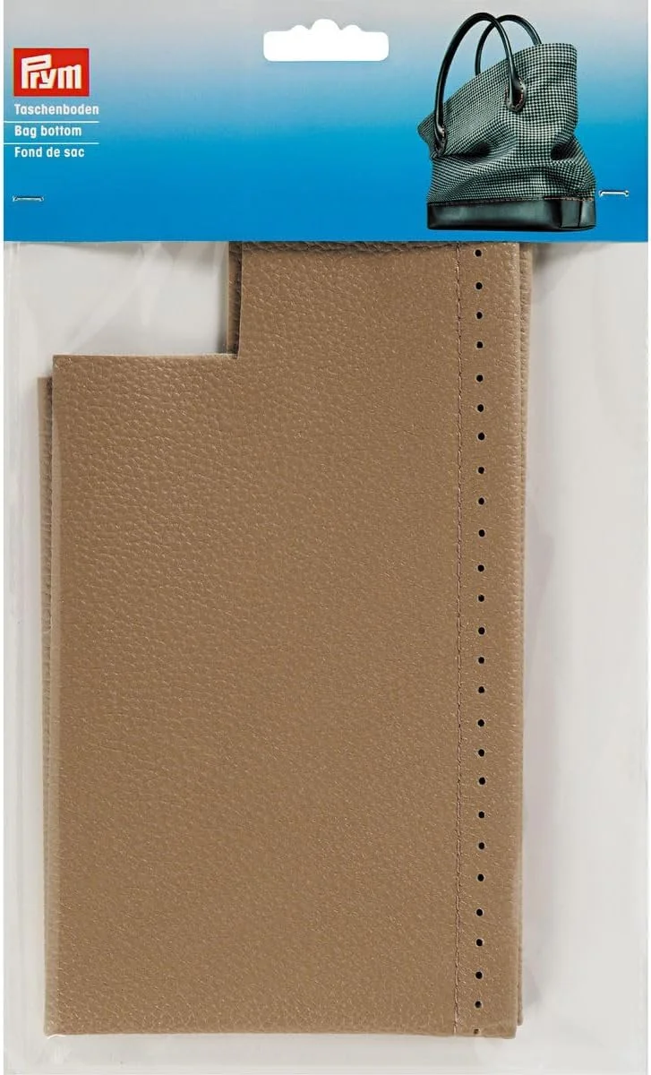 Prym Bag Bottom (Caroline), Leather, Beige, 27.5 x 16.5 x 1.5 cm