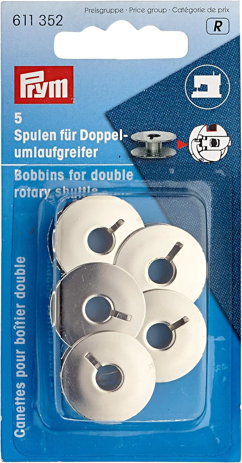 ماسوره های 21.9 میلی متری Prym برای چرخ خیاطی با ماکو دوار فلزی