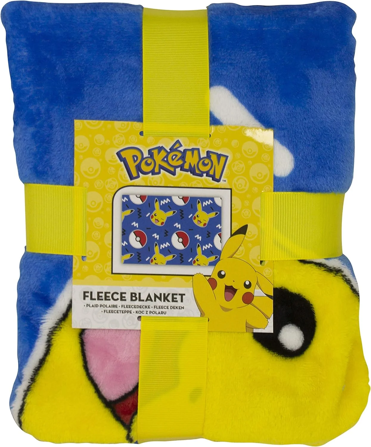 پتو پشمی طرح پوکمون ممفیس Character World، طرح پیکاچو، فوق العاده نرم، مناسب برای هر اتاق خواب، آبی، 100x150 سانتی متر پتو پشمی طرح پوکمون ممفیس Character World، طرح پیکاچو، فوق العاده نرم، مناسب برای هر اتاق خواب، آبی، 100x150 سانتی متر