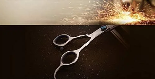 قیچی آرایشگری، قیچی حرفه ای آرایشگری برای стрижка چتری مو، قیچی تخت آرایشگری موهای نازک - فولاد ضد زنگ ژاپنی، قیچی آرایشگر