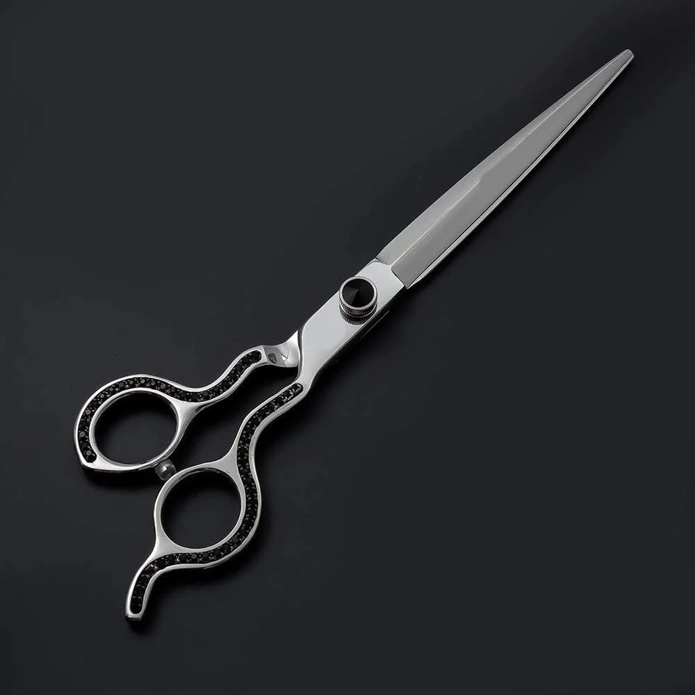 قیچی آرایشگری مو، حرفه ای JP440c روکش تیتانیومی نقره ای 8 اینچی برای اصلاح سگ و حیوانات خانگی، قیچی اصلاح موی حیوانات خانگی نقره ای، قیچی آرایشگری قیچی آرایشگری مو، حرفه ای JP440c روکش تیتانیومی نقره ای 8 اینچی برای اصلاح سگ و حیوانات خانگی، قیچی اصلاح موی حیوانات خانگی نقره ای، قیچی آرایشگری