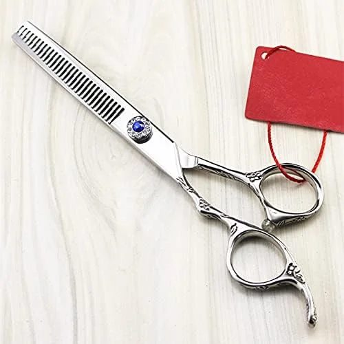 قیچی آرایشگری مو، 6 اینچ حرفه ای طرح شکوفه آلو مناسب دست چپ، قیچی آرایشگری و کم حجم کننده مو، ست قیچی آرایشگری پیرایشگر قیچی آرایشگری مو، 6 اینچ حرفه ای طرح شکوفه آلو مناسب دست چپ، قیچی آرایشگری و کم حجم کننده مو، ست قیچی آرایشگری پیرایشگر