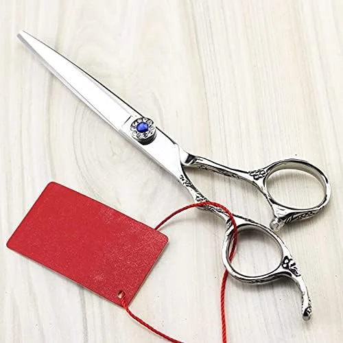 قیچی آرایشگری مو، 6 اینچ حرفه ای طرح شکوفه آلو مناسب دست چپ، قیچی آرایشگری و کم حجم کننده مو، ست قیچی آرایشگری پیرایشگر قیچی آرایشگری مو، 6 اینچ حرفه ای طرح شکوفه آلو مناسب دست چپ، قیچی آرایشگری و کم حجم کننده مو، ست قیچی آرایشگری پیرایشگر