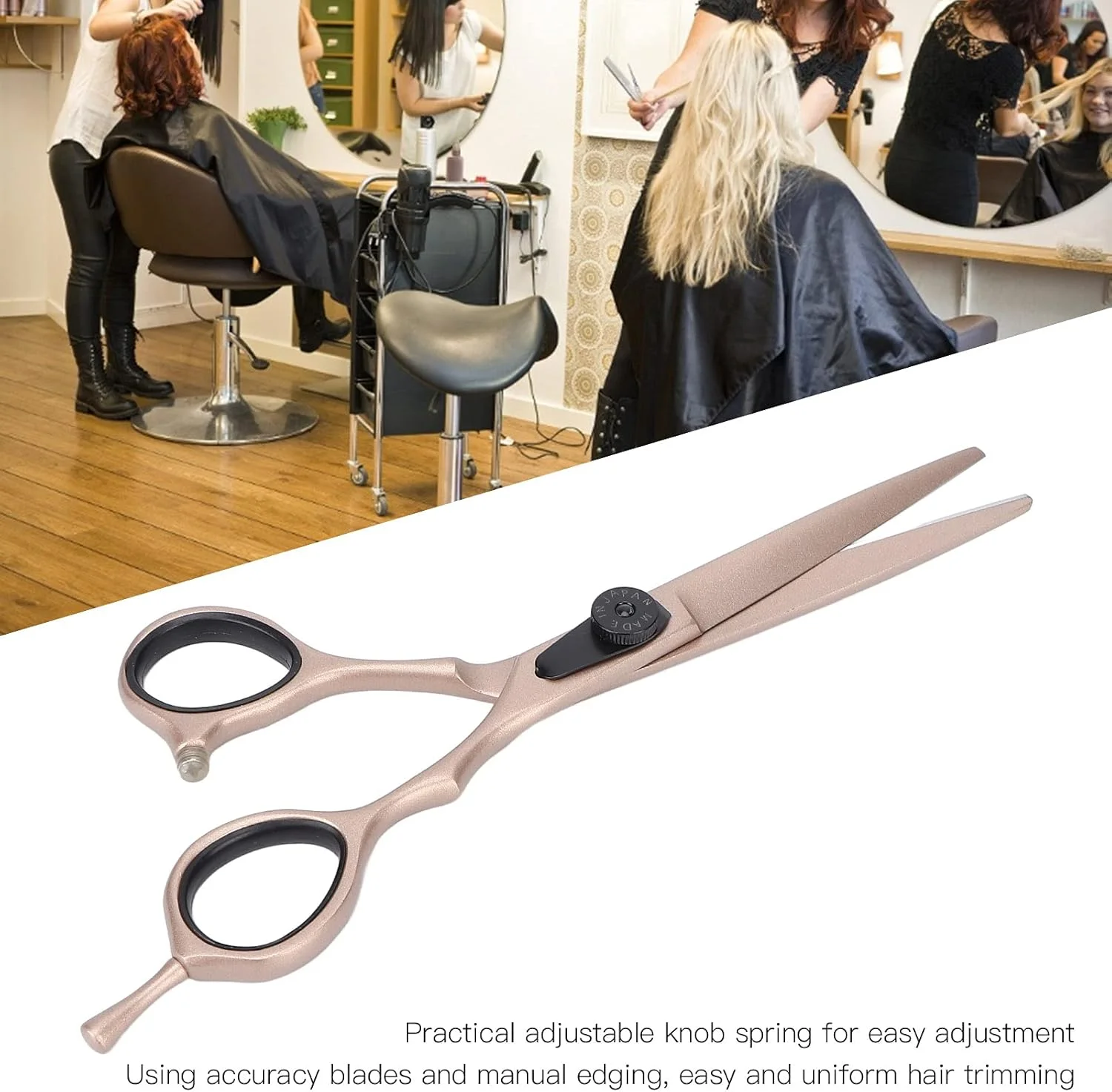 قیچی آرایشگری، ابزار حالت دهی مو، قیچی مو جمع و جور، قابل حمل، تیز و انعطاف پذیر برای آرایشگاه، منزل و مسافرت (#2) قیچی آرایشگری، ابزار حالت دهی مو، قیچی مو جمع و جور، قابل حمل، تیز و انعطاف پذیر برای آرایشگاه، منزل و مسافرت (#2)