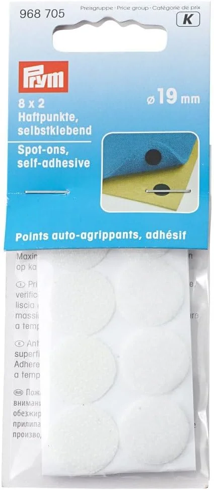 نشانگرهای خودچسب سفید رنگ Prym، سایز واحد
