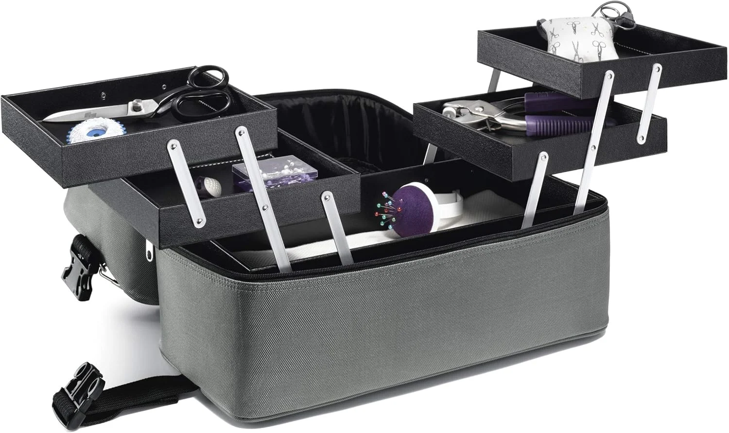 جعبه خیاطی Prym، پلی آمید، ذغالی، 44.5 x 23 x 21.5 سانتی متر