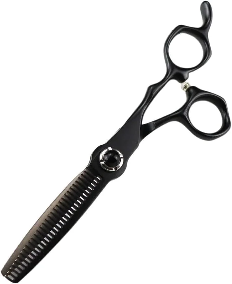 قیچی آرایشگری مو، قیچی 6 اینچی فولاد JP، قیچی مو مشکی، قیچی آرایشگری T، قیچی برش مو، ست قیچی آرایشگری (تک رنگ - ست)